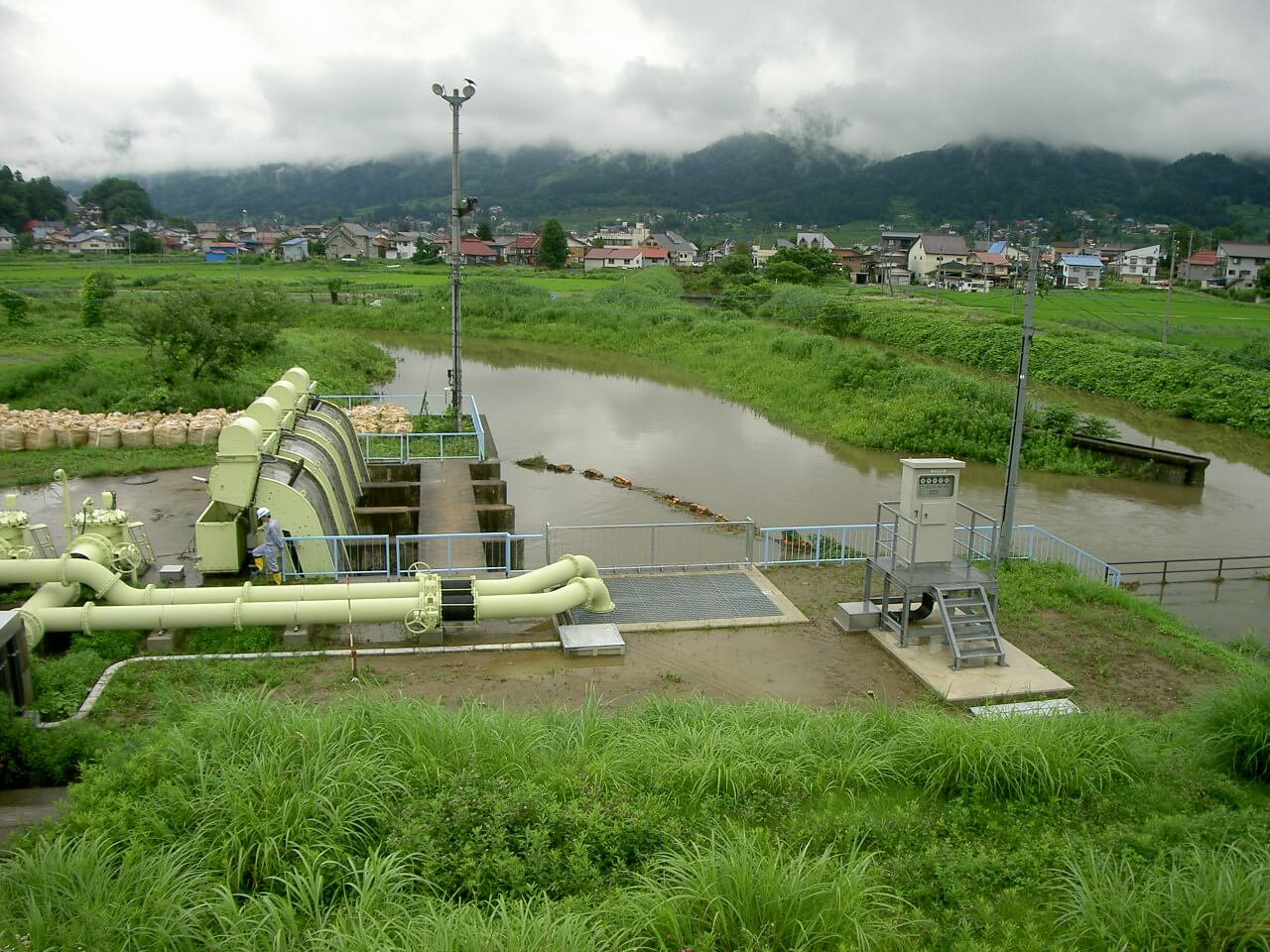 排水施設の全景写真